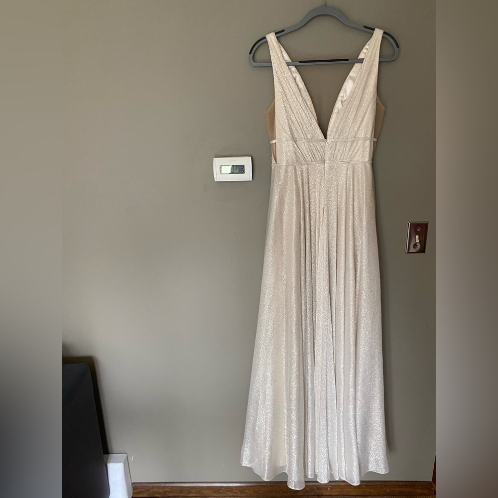 NWT BHLDN x JENNY YOO •RARE• Carmen Shimmer Maxi Dress Size 6 - Picture 10 of 16
